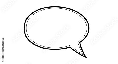 Speech Bubble Icon Graphic.