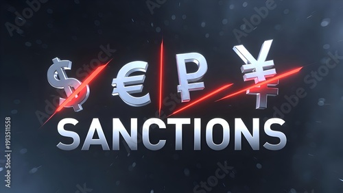 Sanctions Impact on Currency Symbols and Global Economy
