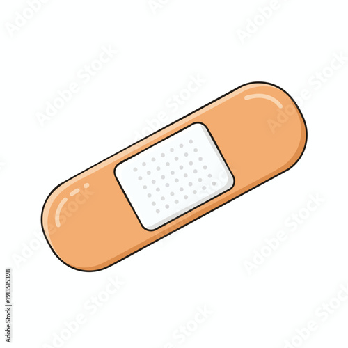 Close up of a Bandage for Wound Care and First Aid