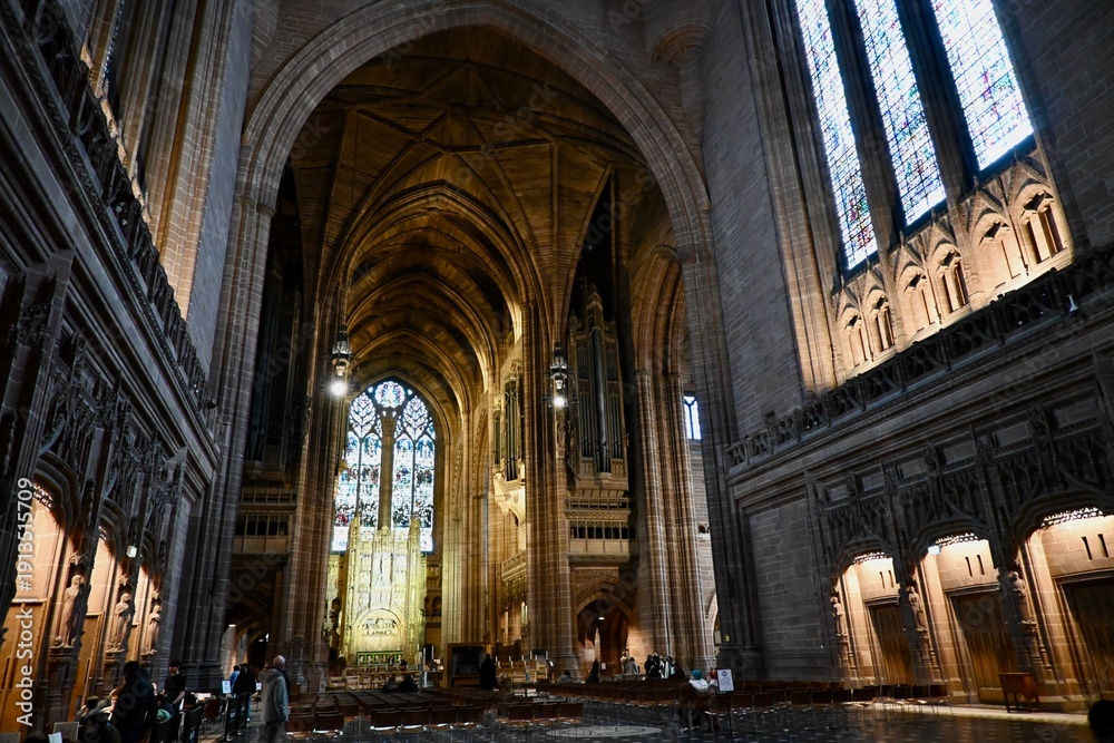 Naklejka premium Liverpool Cathedral in Liverpool, UK