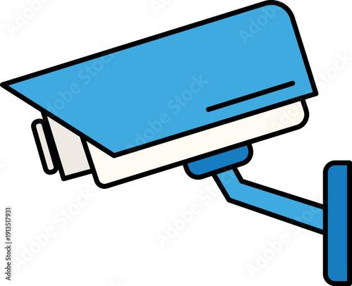 CCTV security camera wall mount icon