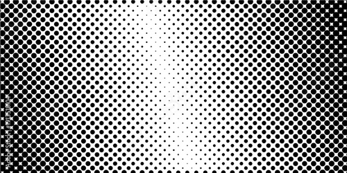 Dot gradation texture. Retro halftone gradient background.