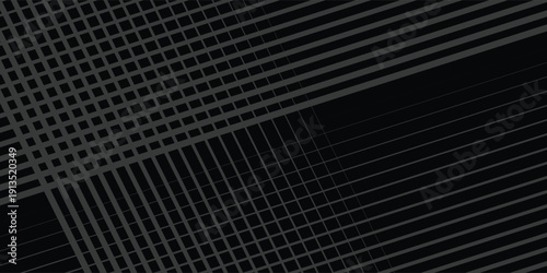 Black oblique straight line background. Masculine dark linear abstract wallpaper. Elegant luxury striped gradient texture. Grey diagonal lines backdrop for flyer, banner, poster, presentation. modern