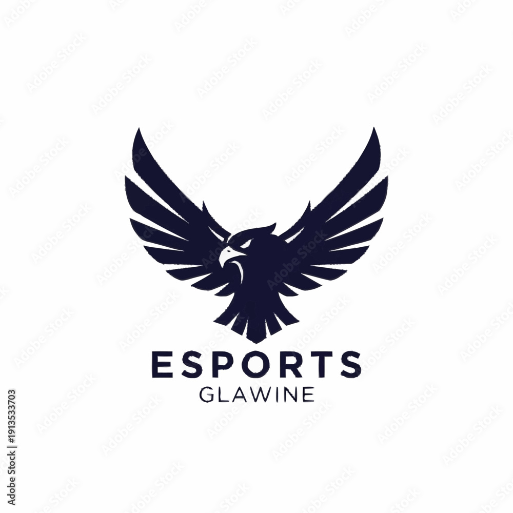 Fototapeta premium Eagle Logo Design for Esports Team.
