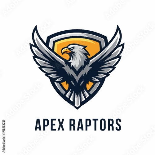 Wallpaper Mural Eagle Logo Design with Shield Emblem. Torontodigital.ca