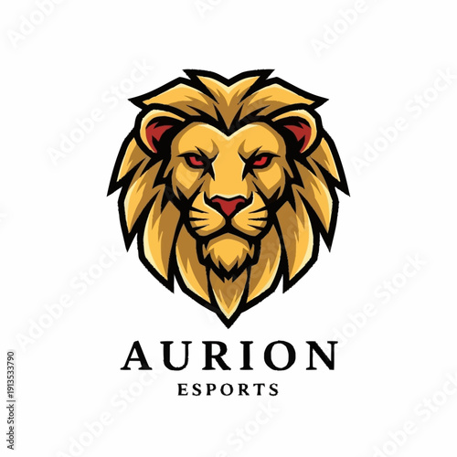 Lion Head Logo Design for Esports Team.