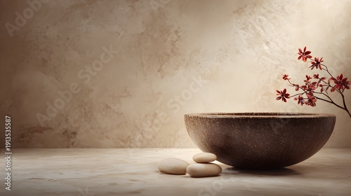 Calming zen ritual tranquil studio still life minimalist aesthetic close-up mindfulness practice