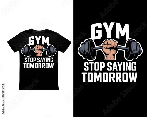 Gym vector t shirt design 