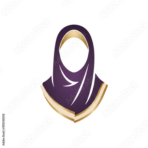 Muslim Women Hijab Style Vector Icons