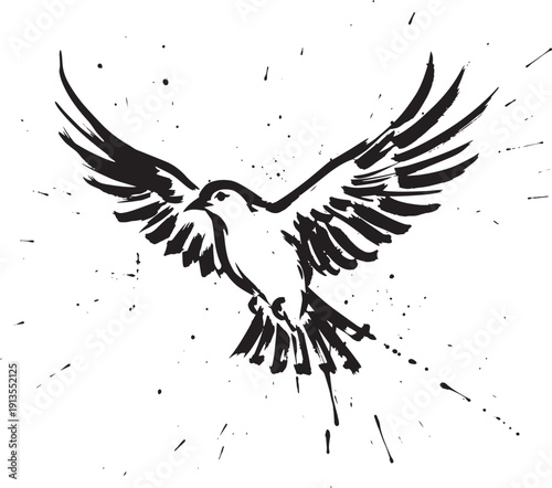 vector illustration of a eagle