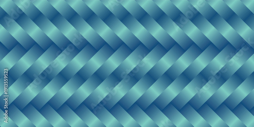 Blue abstract geometric pattern background with diagonal woven design. Modern woven pattern. Simple woven.