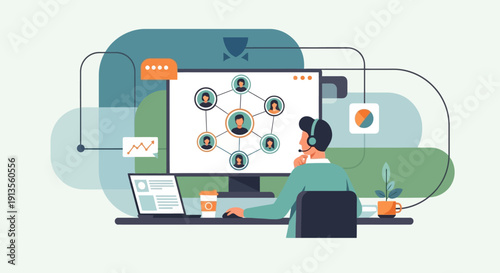 Online Collaboration and Communication Network for Remote Teamwork