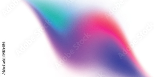 Abstract background featuring a holographic blur with a color gradient.Vector grain noise texture, and watercolor blend