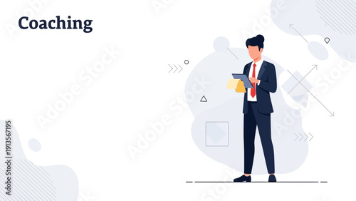 Business Coach Helping Client with Tablet and Strategy