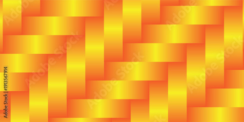Abstract geometric pattern background in orange and yellow with a modern diagonal woven design. Modern woven pattern in orange and yellow. simple art. eps10.