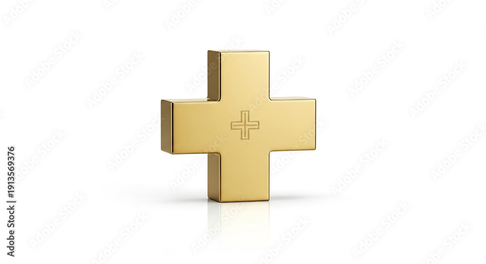 Obraz premium A symbol of recognition and leadership excellence in healthcare. Ideal for medical award campaigns, corporate hospital branding, and excellence in healthcare messaging.