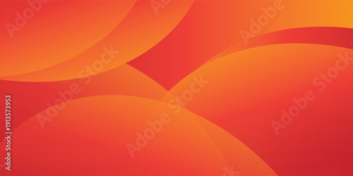 Abstract orange and red gradient wave background with smooth curved shapes and modern vibrant design
