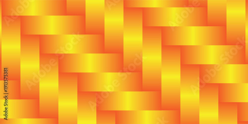 Abstract geometric pattern background in orange and yellow with a modern diagonal woven design. Modern woven pattern in orange and yellow. simple art.