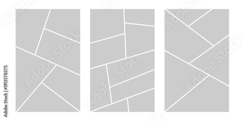 Tableau sur toile Image collage layout template