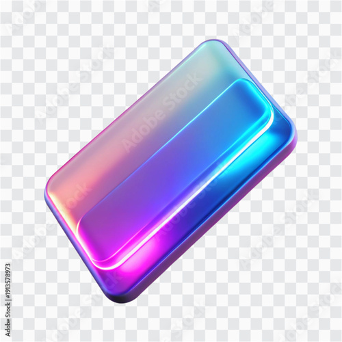 3D Glass Card Icon | Digital Identity, Membership & Futuristic Access Concept