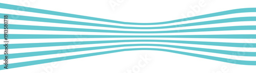 Abstract Wave optical illusion, perspective blue lines stripes with 3d dimensional effect