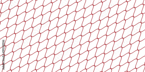 Mesh texture for fishing net. Seamless pattern for sportswear or football gates, volleyball net, basketball hoop, hockey, athletics. Abstract net background for sport. Vector
