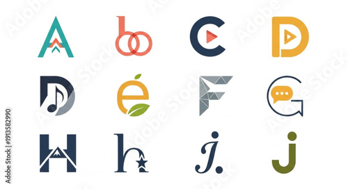 Alphabet Letters Logo Designs Collection.