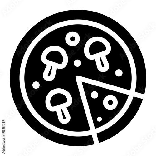 pizza glyph icon