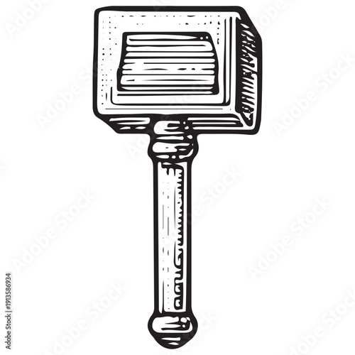 Vintage Antique Key Illustration – Classic Security Skeleton Key Line Art