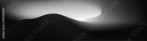 Grey black and white Abstract gradient mesh blurred backgrounds holographic texture long banner eps 10