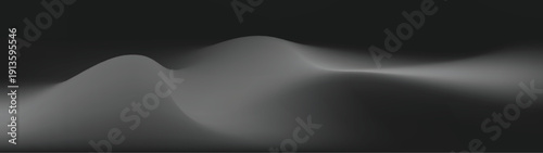 Grey black and white Abstract gradient mesh blurred backgrounds holographic texture long banner eps 10