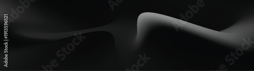 Grey black and white Abstract gradient mesh blurred backgrounds holographic texture long banner eps 10