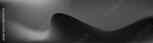 Grey black and white Abstract gradient mesh blurred backgrounds holographic texture long banner eps 10