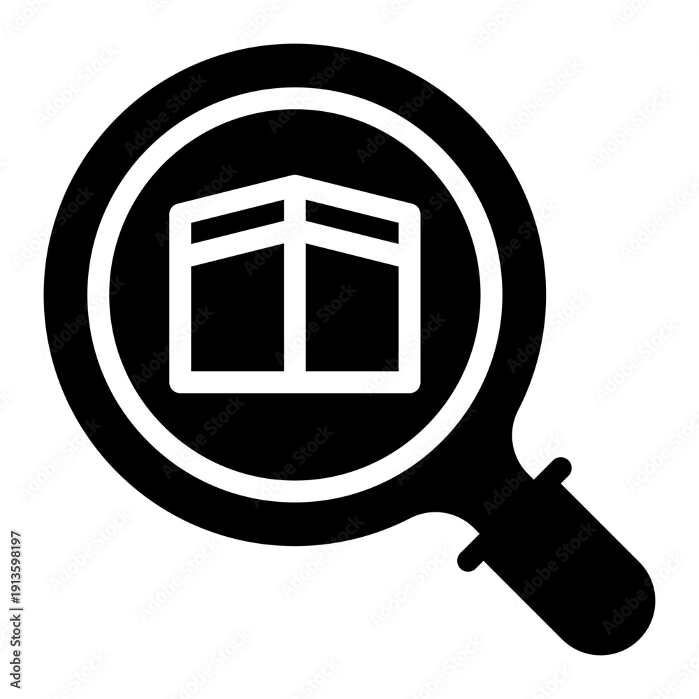 Fototapeta premium kaaba glyph icon
