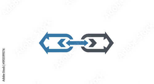 Interconnected Arrows Symbolizing Connection and Direction.