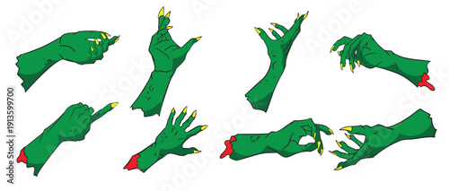 The Evil hand for halloween or holiday concept 3d rendering.