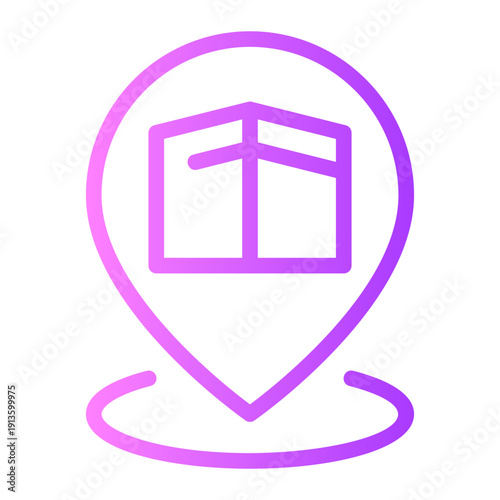 Mecca gradient icon