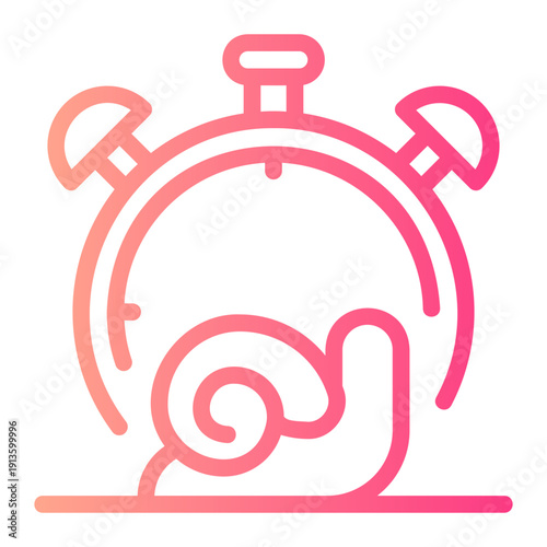 slowly gradient icon