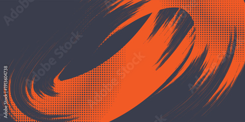 Minimal Abstract Orange Grunge Scratch Background Template