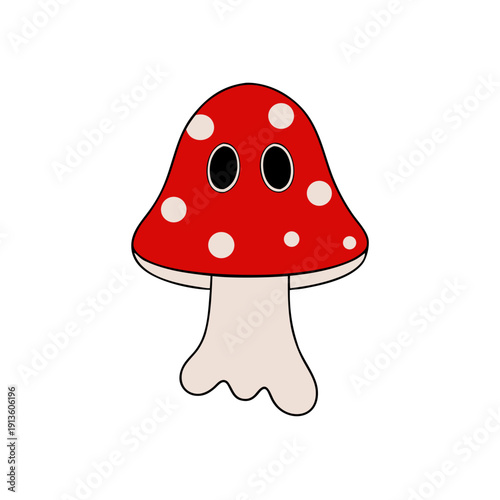 fly agaric vector illustration