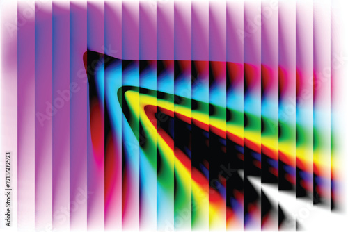 Abstract geometric composition featuring overlapping colorful shapes and dynamic lines creating a modern and energetic visual experience high-quality professional detailed elegant stylish clean crisp 