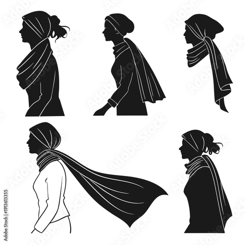 Five different ways to wear a scarf