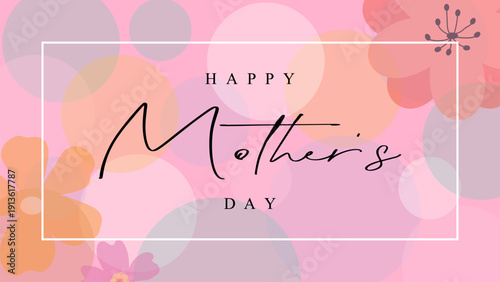 Happy Mother’s Day Vector Background – Modern background Design