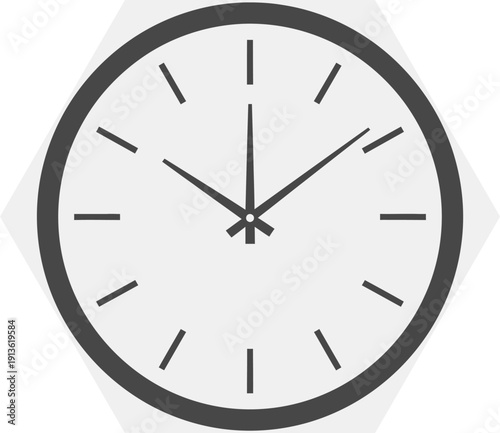 Simple analog clock face illustration