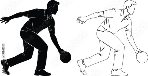 Demonstration of bowling techniques in action for different body types.