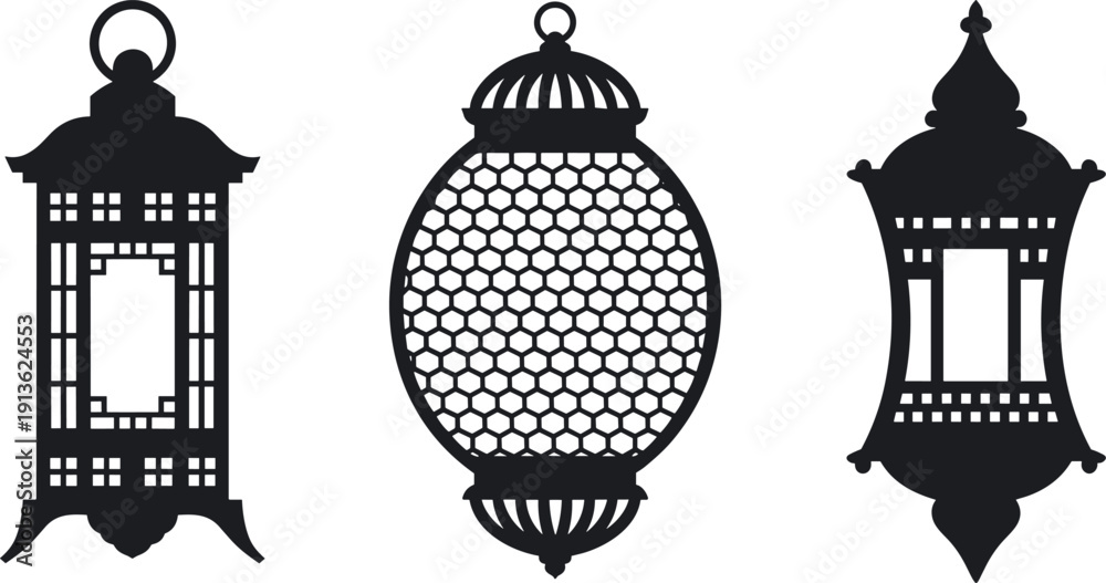 Fototapeta premium Islamic lanterns decorative lighting ramadan gifts