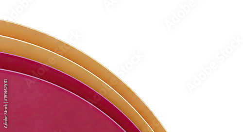 Abstract Red and Orange Curved Layers