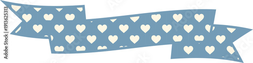 Ribbon Frame-1-Heart-blue
