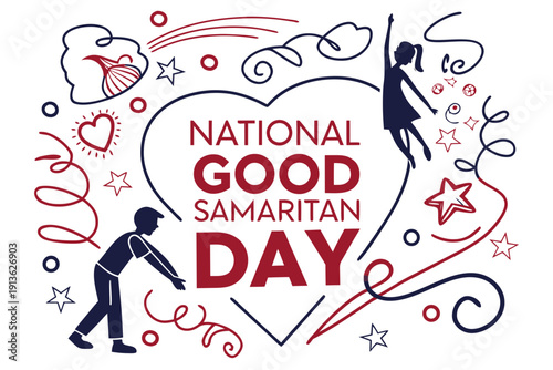 National Good Samaritan Day Design, Charity and Community Support Illustration