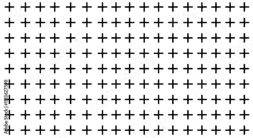 Clean and modern seamless vector grid of white plus symbols on a light gray background, ideal for healthcare, technology, and business design projects.